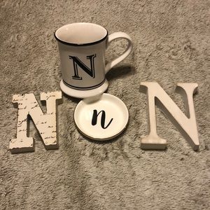 Letter N gift set